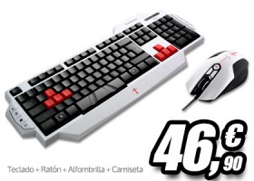 Kit Templarius Arma: teclado + ratón + alfombrilla + camiseta a 46.90€ en Redgreen